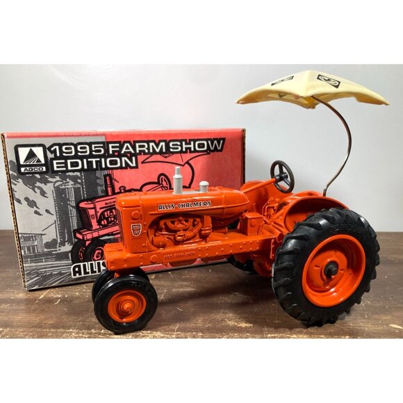 Ertl Allis-Chalmers WD-45 Tractor w/Umbrella 1995 AGCO Farm Show Edition 1202DA - Picture 1 of 15